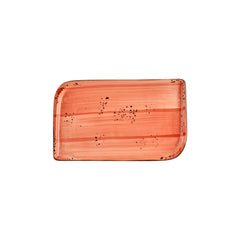 Laterite 11.75" x 7" x h:0" Rectangular Orange Vitrified Platter