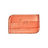 Laterite 14.25" x 6.5" x h:0" Rectangular Orange Vitrified Platter