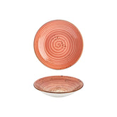 Laterite dia.9" h:0" 34 oz. Round Orange Vitrified Deep Plate
