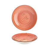 Laterite dia.11" h:0" 57 oz. Round Orange Vitrified Deep Plate