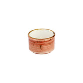 Laterite Round Orange Vitrified Sugar Bowl