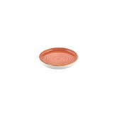 Laterite dia.6.25" Round Orange Vitrified Plate