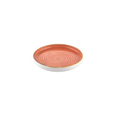 Laterite dia.9" Round Orange Vitrified Plate