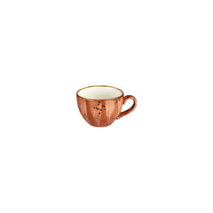 Laterite dia.4" h:0" 7 oz. Round Orange Vitrified Cup