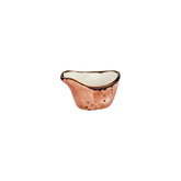 Laterite 3.25" x 2" x h:0" 2 oz. Oval Orange Vitrified Creamer