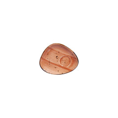Laterite 5.5" x 4.25" x h:0" Organic Orange Vitrified Saucer