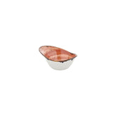 Laterite 7" x 5" x h:0" 12 oz. Organic Orange Vitrified Bowl