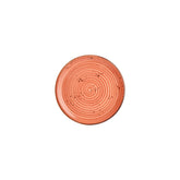 Laterite dia.8.25" Round Orange Vitrified Plate