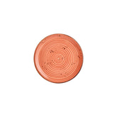 Laterite dia.9" Round Orange Vitrified Plate