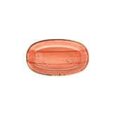 Laterite 11.5" x 7" x h:0" Oval Orange Vitrified Platter