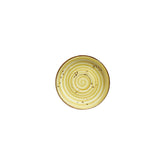 Sun dia.6.25" Round Yellow Vitrified Saucer