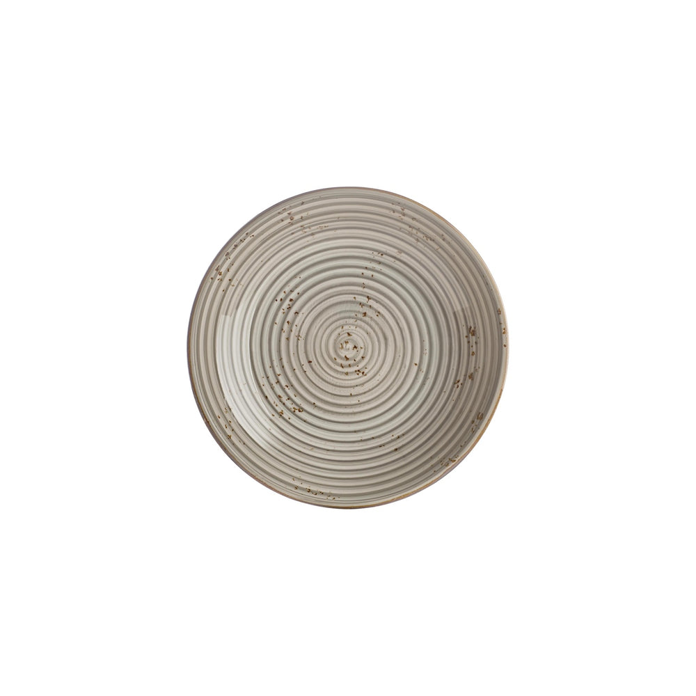 Supreme dia.9.75" h:0" 44 oz. Round Gray Vitrified Deep Plate