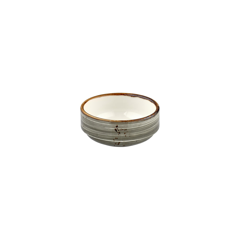 Supreme dia.5.5" h:0" 15 oz. Round Gray Vitrified Bowl