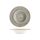 Supreme dia.11" h:0" 16 oz. Round Gray Vitrified Deep Plate