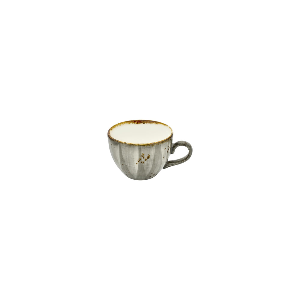 Supreme dia.4" h:0" 7 oz. Round Gray Vitrified Cup