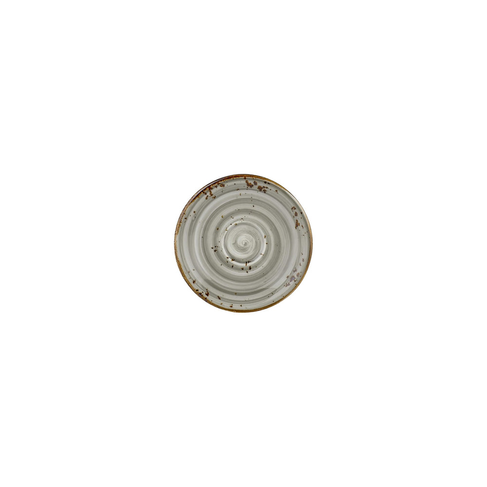 Supreme dia.4.75" Round Gray Vitrified Saucer