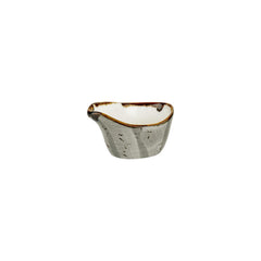 Supreme 3.25" x 2" x h:0" 2 oz. Oval Gray Vitrified Creamer