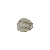 Supreme 5.5" x 4.25" x h:0" Organic Gray Vitrified Saucer
