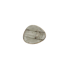 Supreme 5.5" x 4.25" x h:0" Organic Gray Vitrified Saucer
