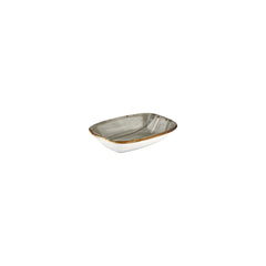 Supreme 7" x 5" x h:0" Rectangular Gray Vitrified Deep Plate