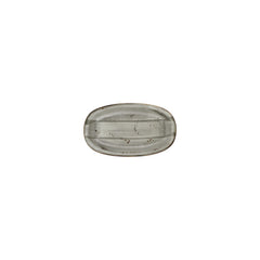 Supreme 7.5" x 4.25" x h:0" Oval Gray Vitrified Platter