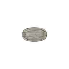 Supreme 7.5" x 4.25" x h:0" Oval Gray Vitrified Platter