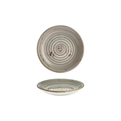 Supreme dia.8.25" h:0" 17 oz. Round Gray Vitrified Deep Plate
