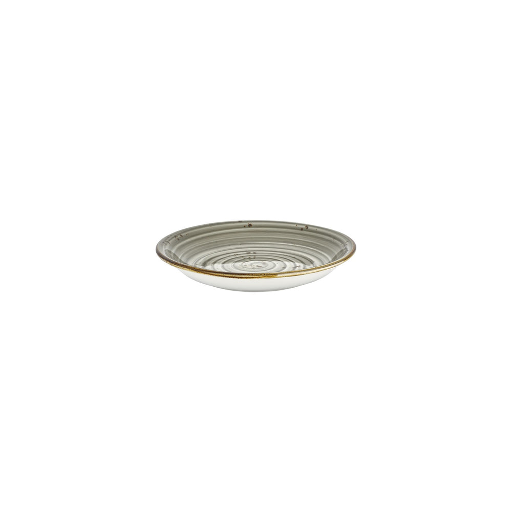 Supreme dia.8.25" h:0" 17 oz. Round Gray Vitrified Deep Plate