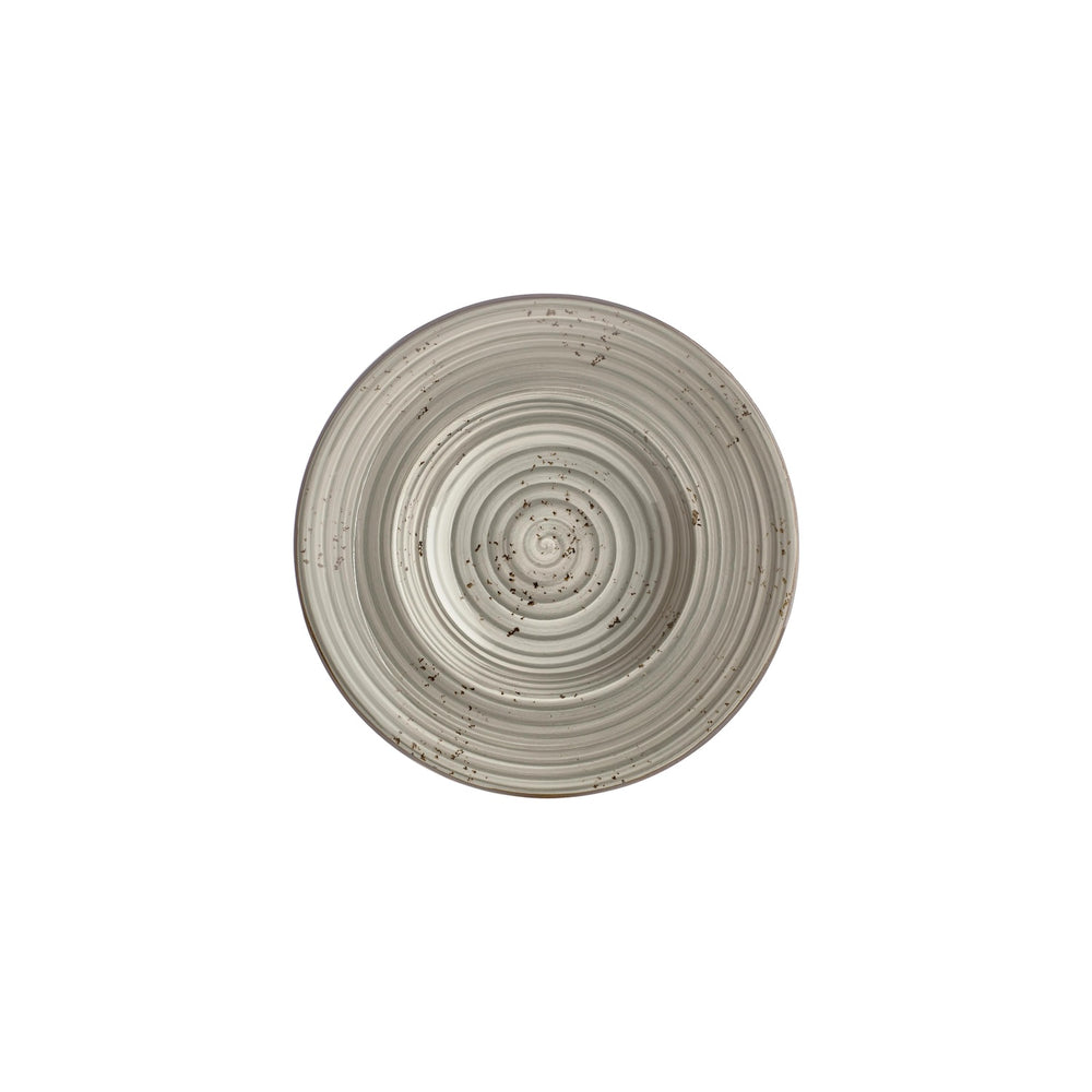 Supreme dia.9.75" h:0" 14 oz. Round Gray Vitrified Deep Plate