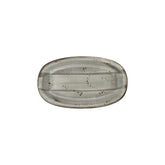 Supreme 11.5" x 7" x h:0" Oval Gray Vitrified Platter