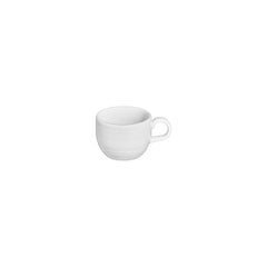 Helix White dia.3.25" h:0" 7 oz. Round Warm White Vitrified Cup