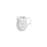 Helix White dia.4.25" h:4" 10 oz. Round Warm White Vitrified Sauce Boat