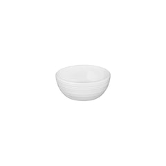 Helix White dia.2.75" h:1.25" 2 oz. Round Warm White Vitrified Bowl