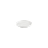 Helix White dia.6.25" Round Warm White Vitrified Plate