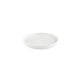 Helix White dia.9" Round Warm White Vitrified Plate