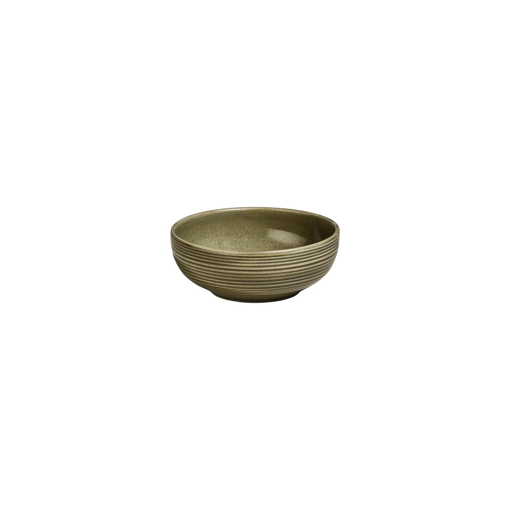 Helix Bamboo dia.6.25" h:2.5" 25 oz. Round Green Vitrified Bowl