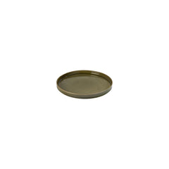Helix Bamboo dia.6.25" Round Green Vitrified Plate
