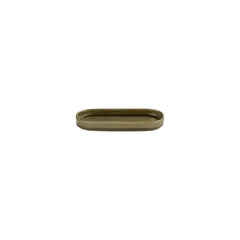 Helix Bamboo 7.75" x 3.75" x h:1" Oval Green Vitrified Platter