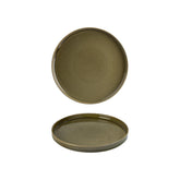 Helix Bamboo dia.9" Round Green Vitrified Plate