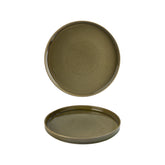 Helix Bamboo dia.9.75" Round Green Vitrified Plate