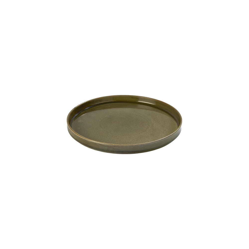 Helix Bamboo dia.9.75" Round Green Vitrified Plate