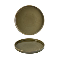 Helix Bamboo dia.10.75" Round Green Vitrified Plate