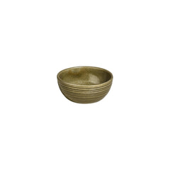 Helix Bamboo dia.3.75" h:1.5" 5 oz. Round Green Vitrified Bowl
