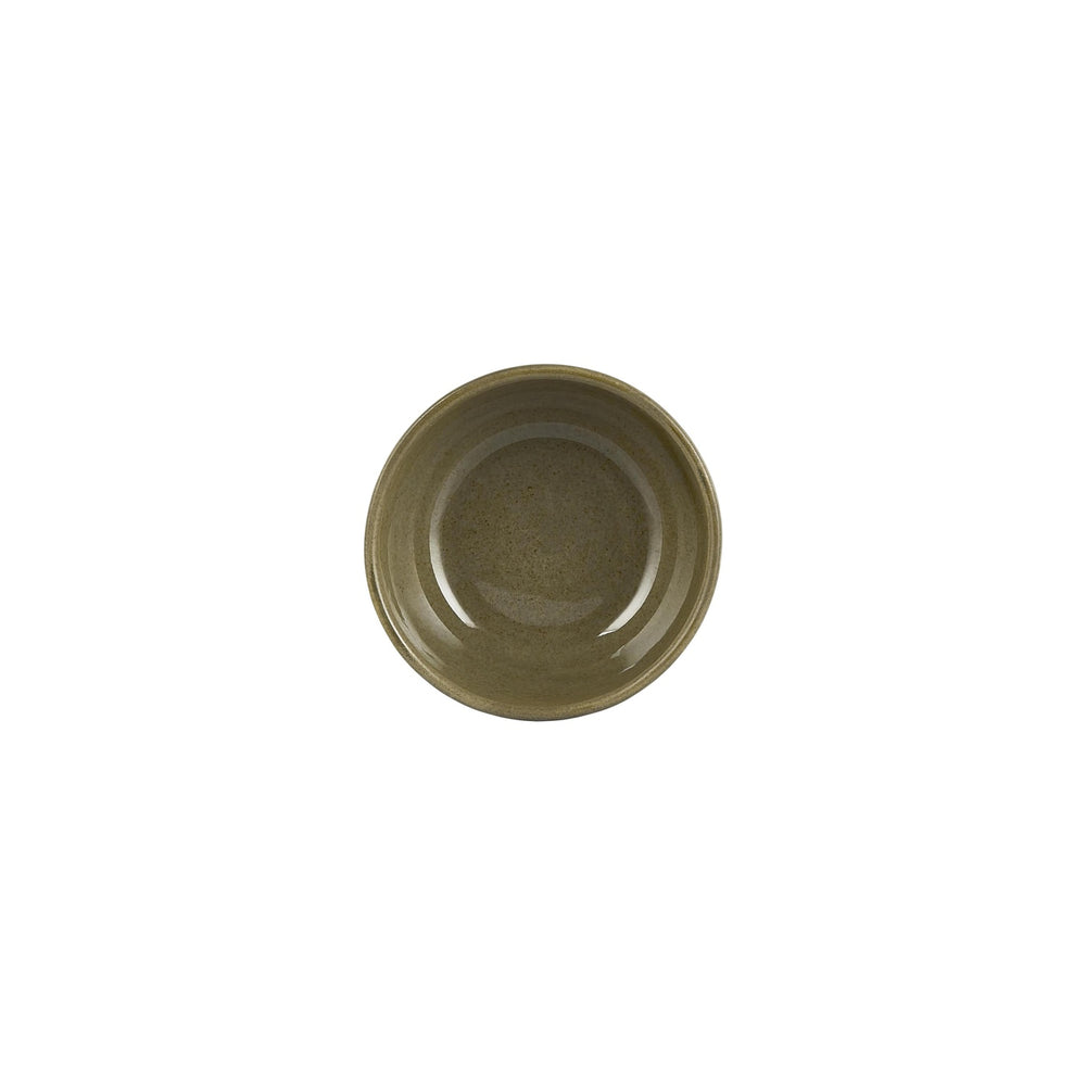 Helix Bamboo dia.3.75" h:1.5" 5 oz. Round Green Vitrified Bowl