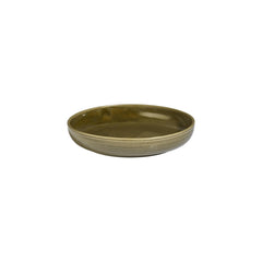 Helix Bamboo dia.10.25" h:2" 59 oz. Round Green Vitrified Deep Plate