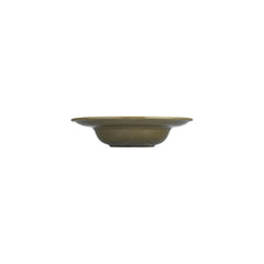 Helix Bamboo dia.9.75" h:2.25" 14 oz. Round Green Vitrified Deep Plate