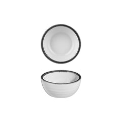 Helix Black dia.2.75" h:1.25" 2 oz. Round Black Vitrified Bowl