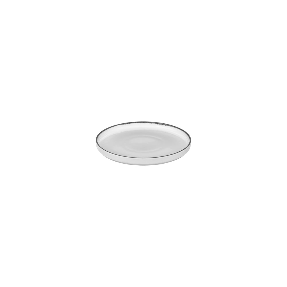 Helix Black dia.6.25" Round Black Vitrified Plate