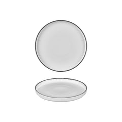 Helix Black dia.9" Round Black Vitrified Plate