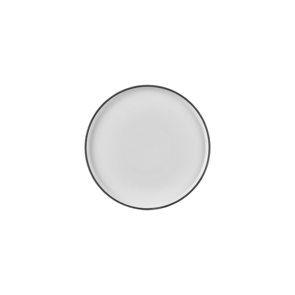 Helix Black dia.9" Round Black Vitrified Plate